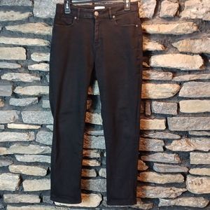 Women's LOFT curvy skinny crop black jeans sz 4